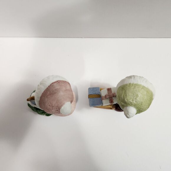 Vintage Homco Christmas 5556 Porcelain Christmas Children Boy & Girl Figurines - Picture 3 of 12